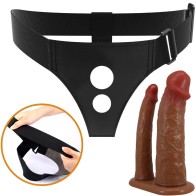 Keaven Universal Comfortable Harness Briefs Double Dildo