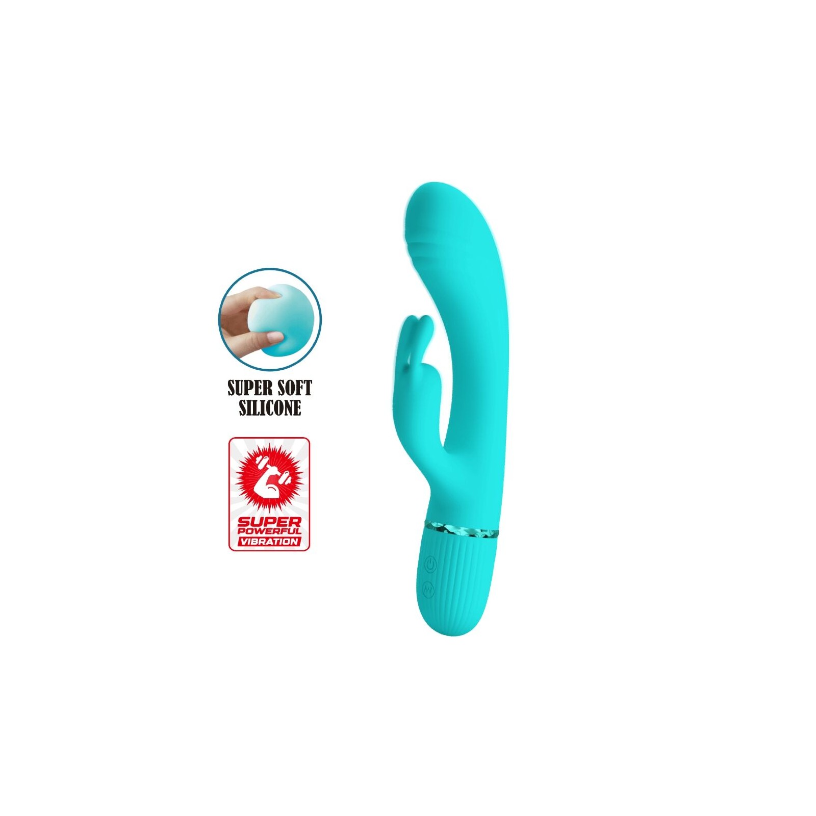 Pretty Love Scocco Turquoise Rabbit Vibrator