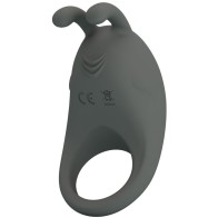 Pretty Love Stratus Rabbit Vibrating Cock Ring Grey