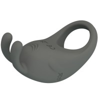 Pretty Love Stratus Rabbit Vibrating Cock Ring Grey