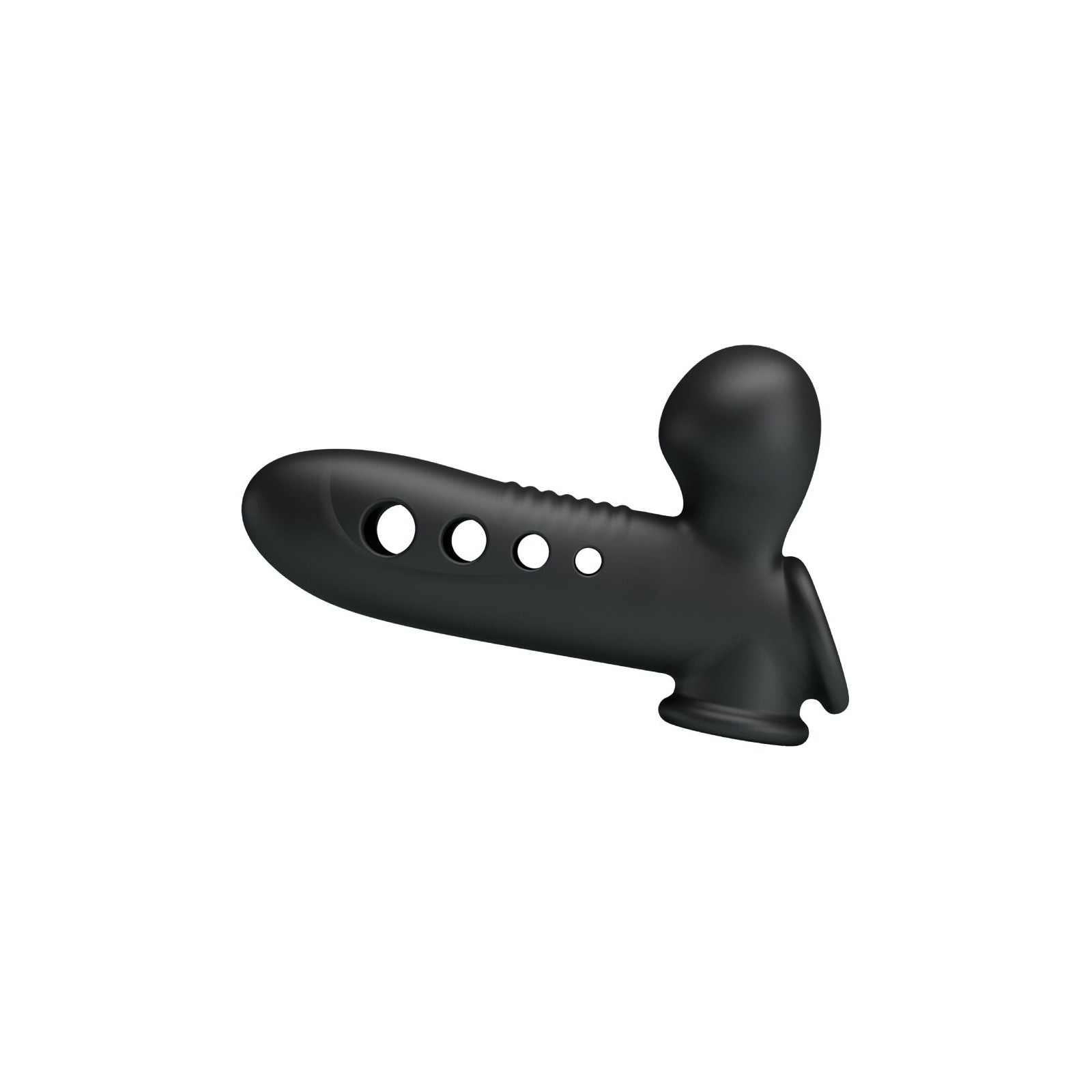 Black Airbag Penis Sleeve for Enhanced Pleasure