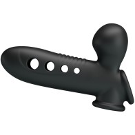 Black Airbag Penis Sleeve for Enhanced Pleasure