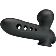 Black Airbag Penis Sleeve for Enhanced Pleasure