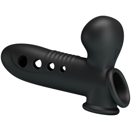 Funda Para Pene Con Airbag Negro para Placer Incrementado