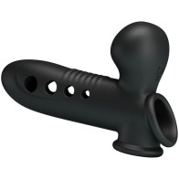 Black Airbag Penis Sleeve for Enhanced Pleasure