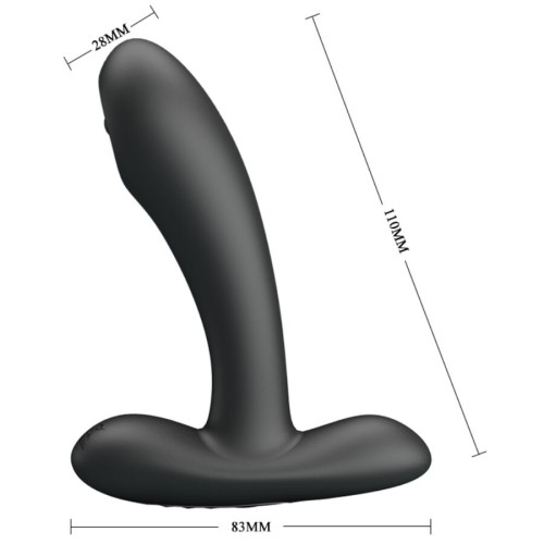 Remington Anal and Vaginal Vibrator with Pulsations - Black