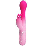 Dejon 3-in-1 Multifunctional Rabbit Vibrator Pink - Ultimate Pleasure