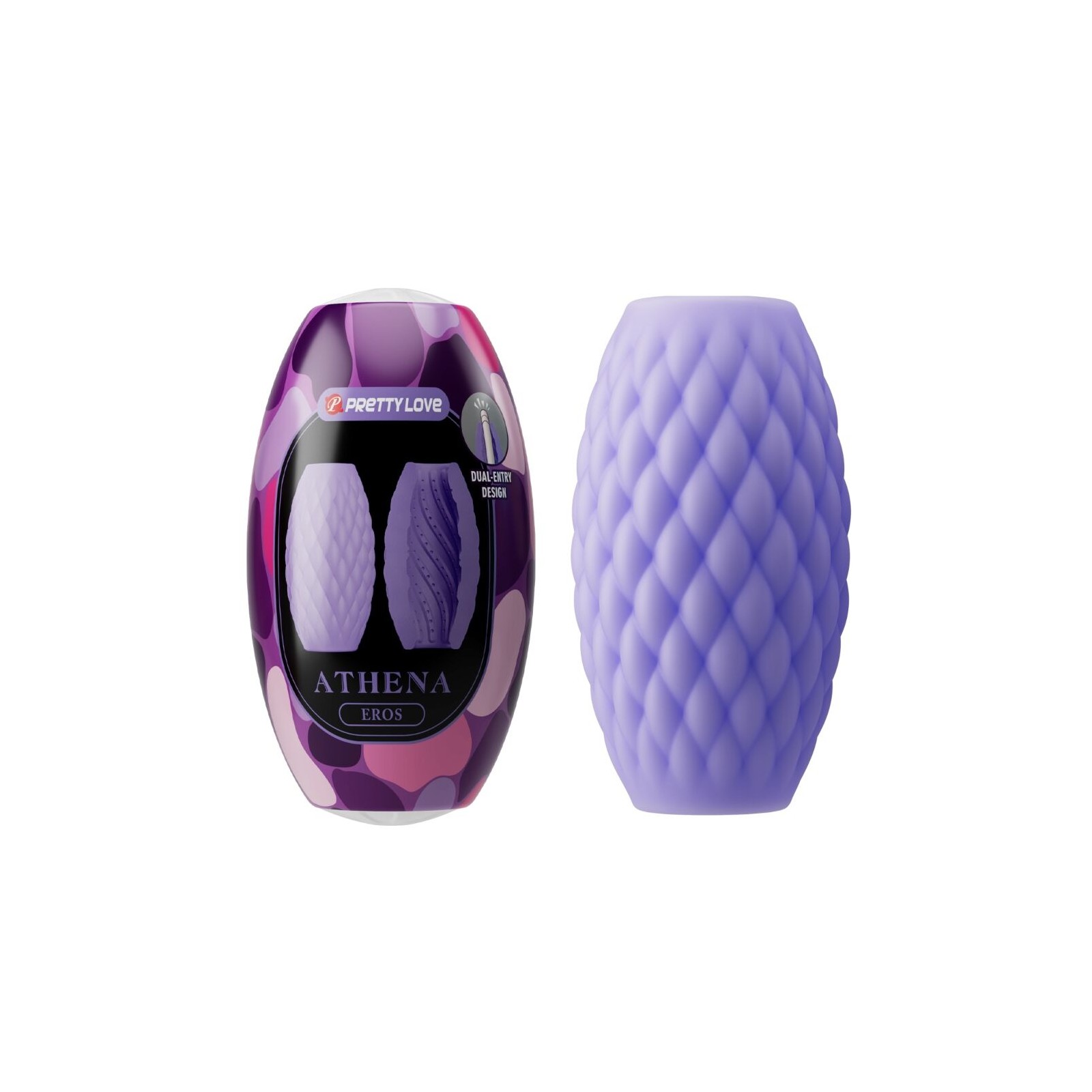 Athena Eros Masturbador Masculino Silicona Morado