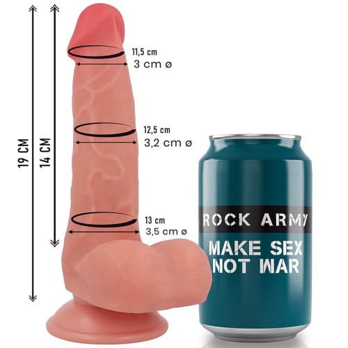 Rockarmy Dildo Realista Fox Silicona Líquida Doble Densidad