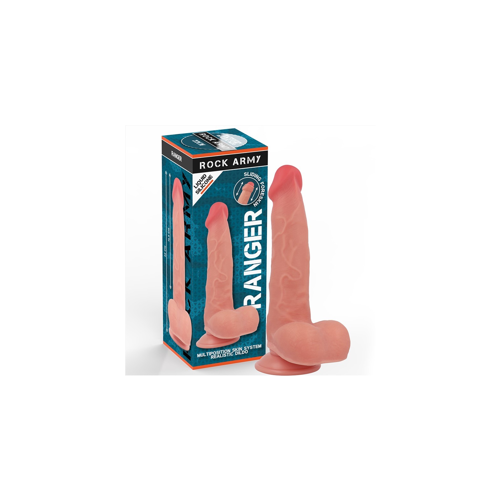 Rockarmy Ranger Dildo Realista Silicona 22 cm