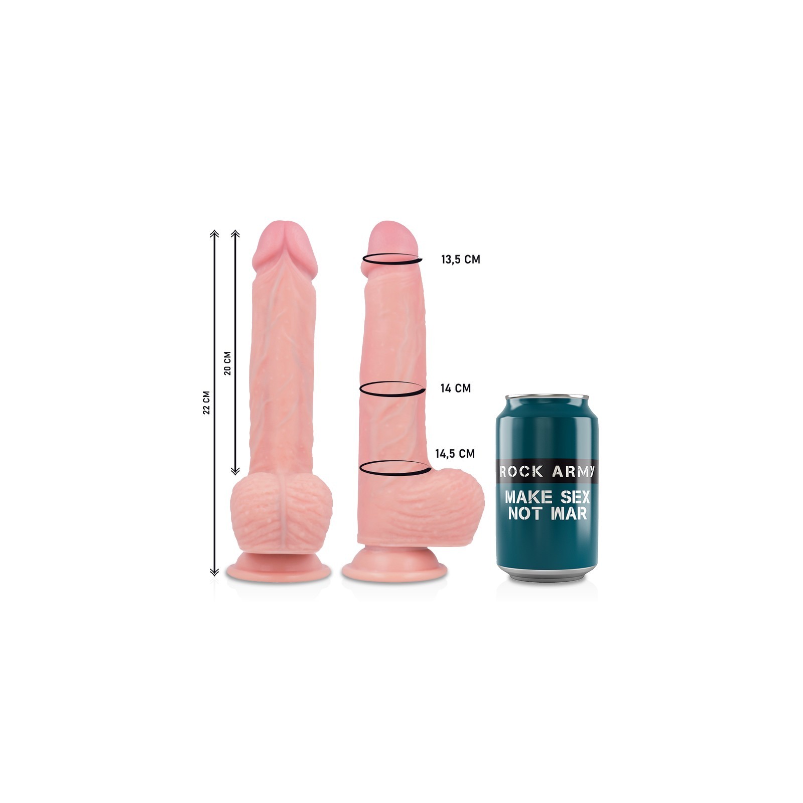 Compra Rockarmy - Hawk Realistico Rotador Y Vibrador 22 Cm