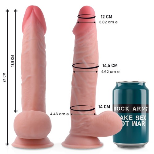 Rockarmy - Sherman Dildo Realista Dual Density 24 Cm