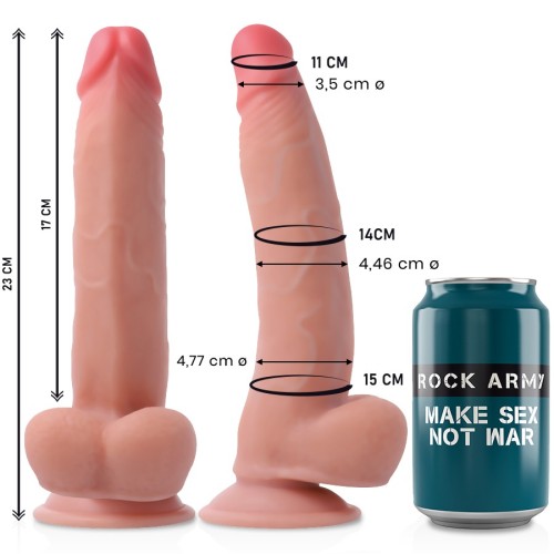 Rockarmy Dildo Realista Leopard Doble Densidad 23 Cm