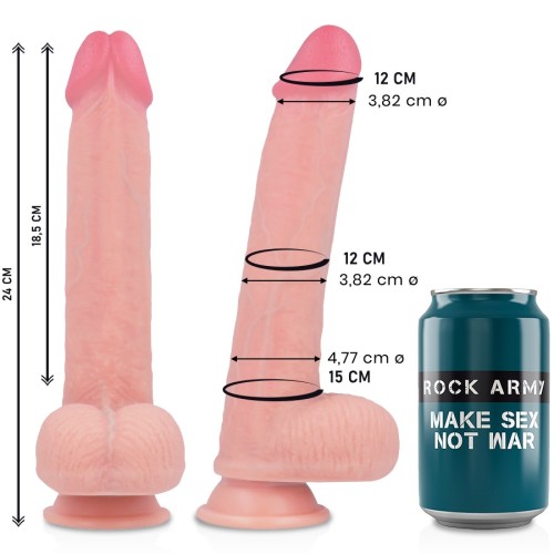 Rockarmy Kingcobra Realistic Liquid Silicone Dildo 24cm