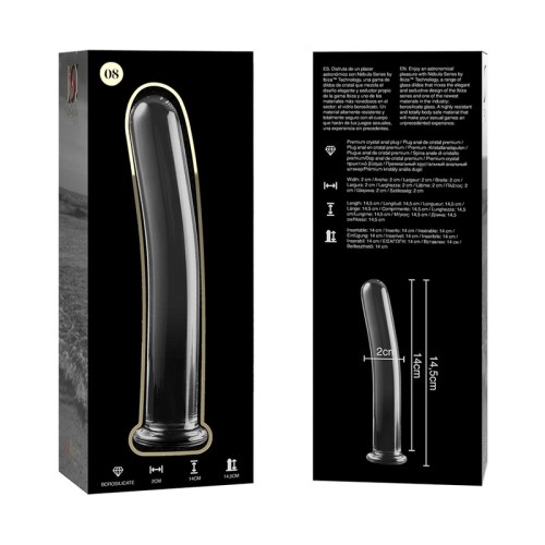 Modelo 8 Dildo Cristal Transparente