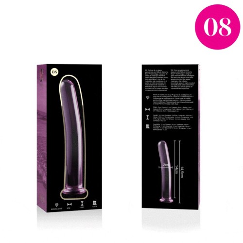 Serie Nebula Dildo Cristal Transparente 14.5 Cm