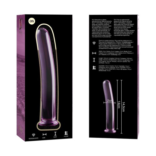 Serie Nebula Dildo Cristal Transparente 14.5 Cm