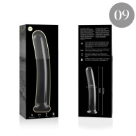 Serie Nebula Dildo Cristal Transparente 15.5 Cm