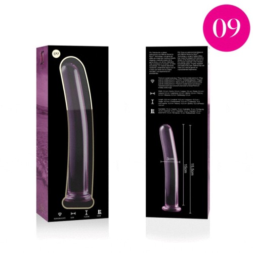 Small Pink Glass Nebula Dildo for Gentle Exploration