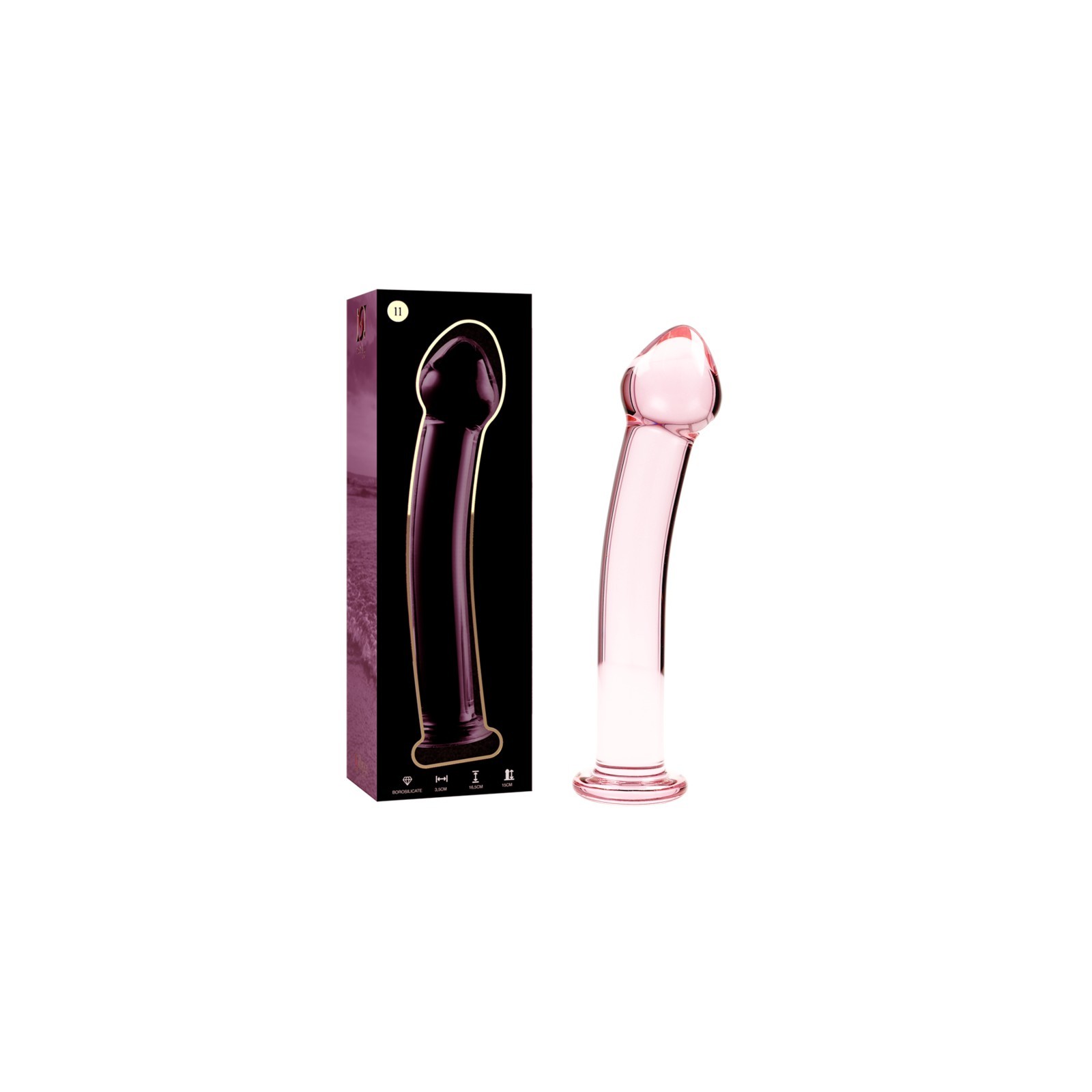 Model 11 Pink Crystal Dildo