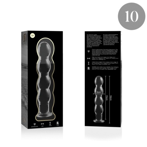 Modelo 10 Dildo Cristal Transparente