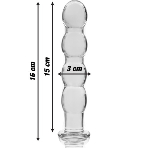 Modelo 10 Dildo Cristal Transparente