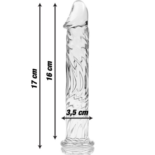 Small Clear Glass Nebula Dildo for Gentle Pleasure