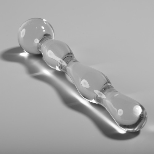 Serie Nebula Dildo Cristal Transparente 18 Cm