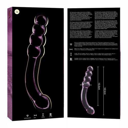 Nebula Series Model 14 Pink Crystal Dildo 18.5 cm