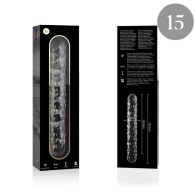 Modelo 15 Dildo Cristal Transparente 18.5 Cm