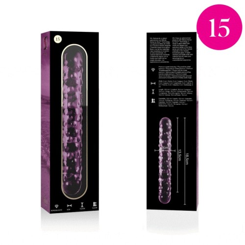 Nebula Series Model 14 Pink Crystal Dildo 18.5 cm