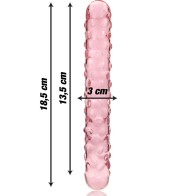 Modelo 14 Dildo Cristal Rosa 18.5 Cm