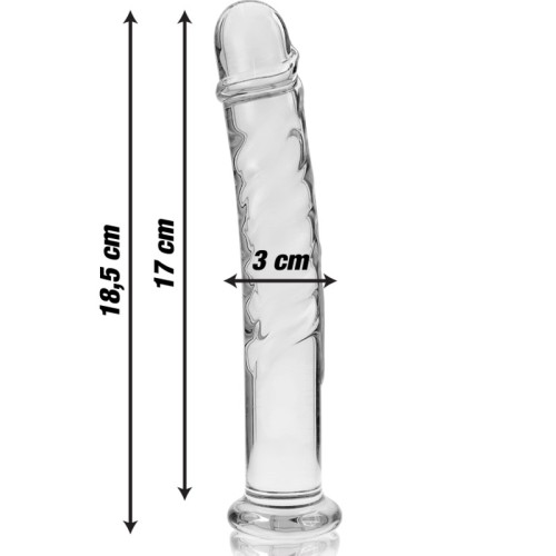 Modelo 16 Dildo Cristal Transparente