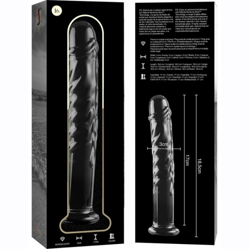 Modelo 16 Dildo Cristal Transparente