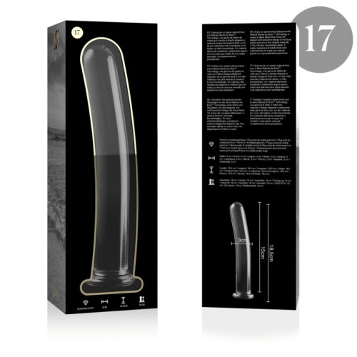 Dildo Cristal Transparente Nebula para Experiencias Sensacionales