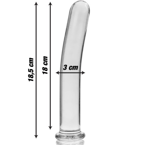 Dildo Cristal Transparente Nebula para Experiencias Sensacionales