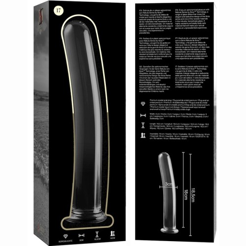 Dildo Cristal Transparente Nebula para Experiencias Sensacionales