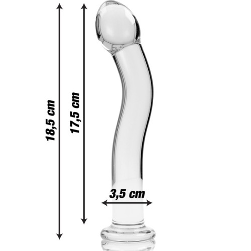 Model 18 Transparent Crystal Dildo 18.5 cm