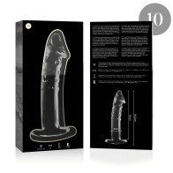 Serie Nebula Dildo Cristal Transparente 18.5 Cm