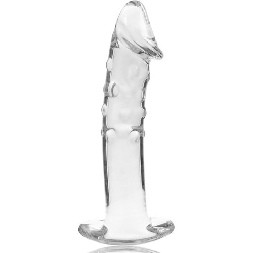 Serie Nebula Dildo Cristal Transparente 18.5 Cm