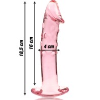 Modelo 19 Dildo Cristal Rosa