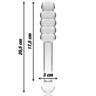 Modelo 20 Dildo Cristal Transparente