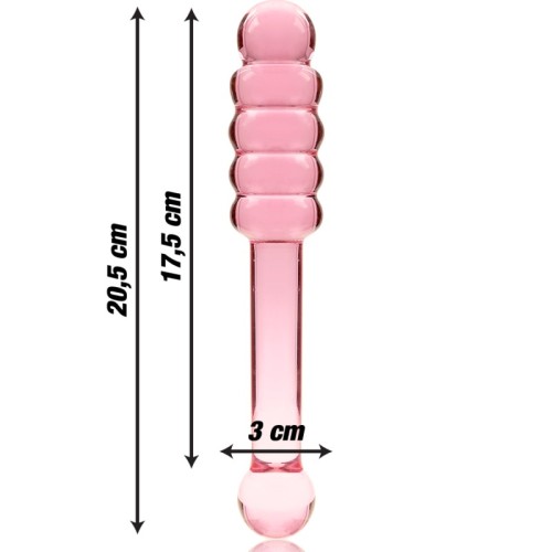 Serie Nebula Dildo Cristal Rosa 20.5 Cm