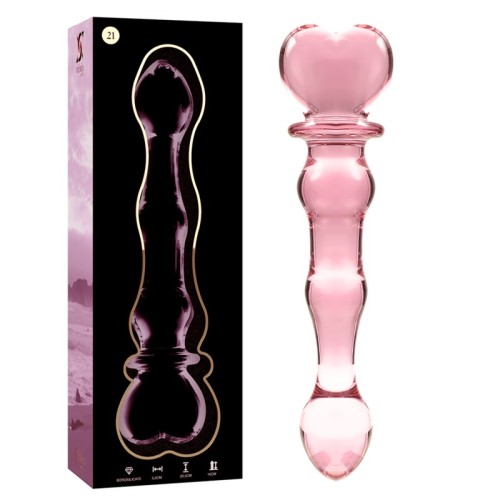 Dildo Cristal Rosa Nebula para Placer Sensacional