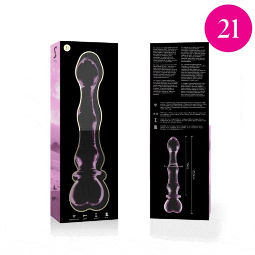 Dildo Cristal Rosa Nebula para Placer Sensacional