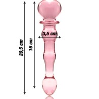 Dildo Cristal Rosa Nebula para Placer Sensacional