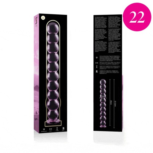 Serie Nebula Dildo Cristal Rosa 21.5 Cm