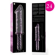 Dildo Cristal Rosa Grande Nebula para Placer Supremo