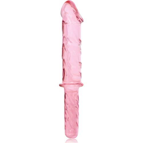 Dildo Cristal Rosa Grande Nebula para Placer Supremo