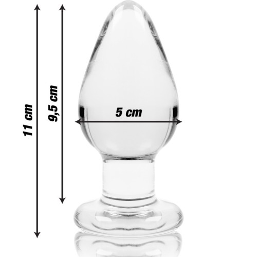 Model 3 Clear Crystal Plug 11 cm